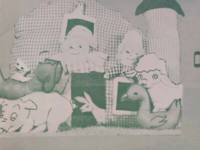 Pillow Stuffed Animal Old McDonalds Farm Craft Pattern VTG Mail Order Country UC - Image 1 of 4