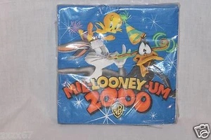 NEW LOONEY TUNES BLUE LUNCHEON NAPKINS MIL-LOONEY-UM 2000 PARTY SUPPLIES - Picture 1 of 1