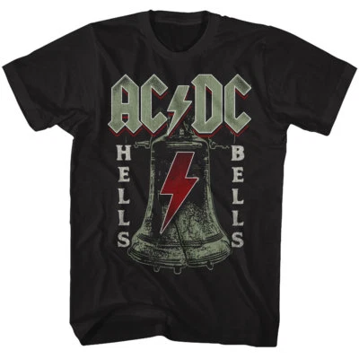 ACDC Mens New T-Shirt in Sizes SM - 5XL HELLS BELLS in 100% Black Cotton - Image 1 of 3