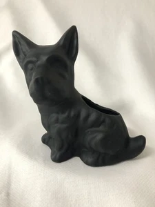 Scottish Terrier Black Planter Vase Small China Scottie Figurine - Picture 1 of 7
