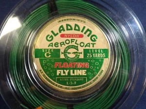Vintage Floating Fly Line "GLADDING AEROFLOAT" Size C Green L-5-F - Picture 1 of 10