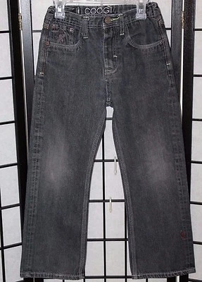 Pantalones de mezclilla COOGI para niñas talla 7X negros adornados cintura ajustable Foto 1 de 4