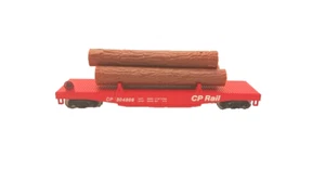 Walthers HO CP Rail Dumping Log Car w/Logs - Picture 1 of 4