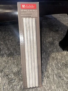Daltile Linear Gray 1/2 X 12 Inch Jolly Ceramic Wall Trim Tile 4 Piece Pack New - Picture 1 of 4