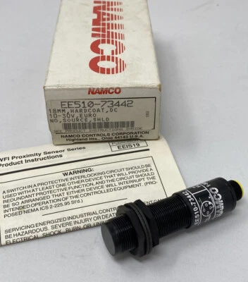 NAMCO EE510-73442 18MM PROXIMITY SENSOR 10-30 VDC WFI ( NEW ) - Image 1 of 4