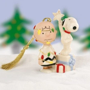 Peanuts Snoopy Lenox You re A Christmas Tree Charlie Brown Figurine Ornament - Picture 1 of 3