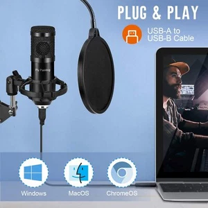 Piy Painting Cardioid Kondensator Mikrofon Kit Gaming Podcasting Streaming - Bild 1 von 8