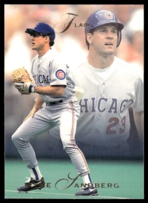 Ryne Sandberg Chicago Cubs #20 1993 Flair Baseball Card - Image 1 of 2