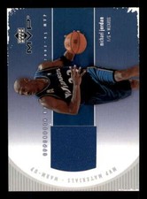2002-03 Upper Deck MVP Materials Warm Up #MJW Michael Jordan Relic (EDGE WEAR) 