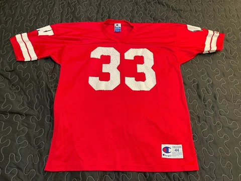 Vtg Champion Wisconsin Badgers RON DAYNE #33 Jersey Mens sz 44 Large Cover