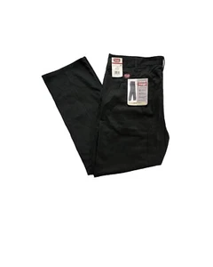 Wrangler Workwear #112320216 Men's 42X32 Black Relaxed Chino Pants NWT! - Picture 1 of 2