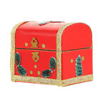  Rot Holz Geschenk 1:12 Puppenhaus Rote Weihnachtsbox Mini-Möbel