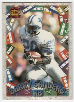 1996 Pacific Litho-Cel Game Time #GT-71 Barry Sanders Detroit Lions NM or Better - Image 1 of 2