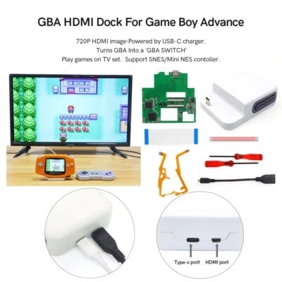 720P HDMI GBA Station Dock For Game Boy Advance Console GBA Switch HDMI Dock V2 - Image 1 of 4