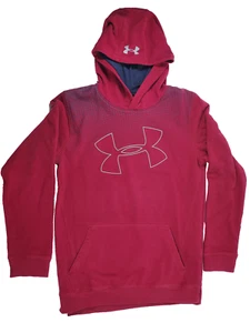 Under Armour ColdGear Youth Large Thick Hoodie Burgundy - Picture 1 of 4