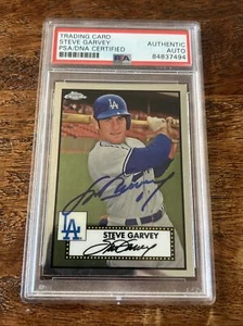 Steve Garvey IP Signed Topps Chrome Anniversary Card PSA DNA Coa Slab Dodgers - Picture 1 of 3
