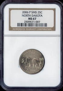 2006 North Dakota Quarter NGC MS67 SMS Quality - Picture 1 of 2