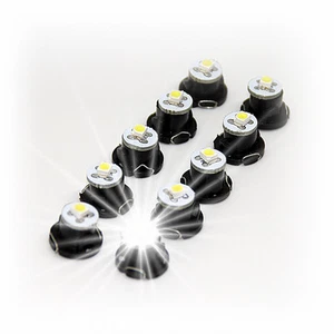 10X White Tacho LED SMD Tachobeleuchtung T4.7 Instrument Lighting White - Picture 1 of 1