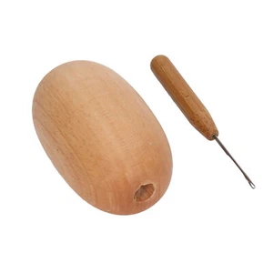 Darning Egg Pressure Relief Socks Sewing Tool With Needle For Clothes Repair YEK - Picture 1 of 22
