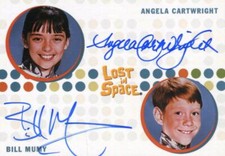 Lost in Space Complete Angela Cartwright and Bill Mumy Double Autograph Card