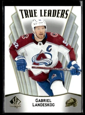 2021-22 Sp Authentic True leaders Gabriel Landeskog #TL-4 H7R2H - Image 1 of 2
