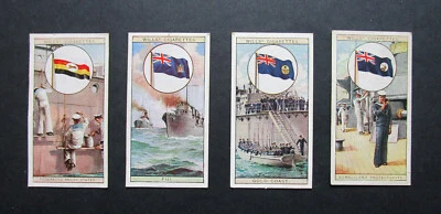 WILLS  4  VINTAGE 1929  CIGARETTE CARDS  FLAGS OF THE EMPIRE  7-8-9-21  SERIES 2 - Image 1 of 2