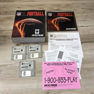 Vintage NFL Coaches Club Football For IBM PC /DOS 5.0 / WIN 3.1 / 95 In BIG BOX - Picture 1 of 7