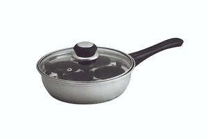New AVANTI Stainless Steel 4 Egg Poacher with 20cm Non-Stick Cups Saute Pan Base - Picture 1 of 2