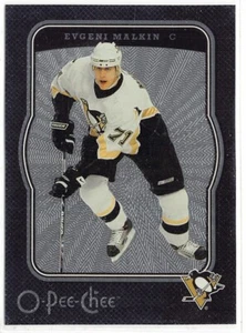 2007-08 O-Pee-Chee Micromotion negro #390 Evgeni Malkin/100 - Imagen 1 de 2