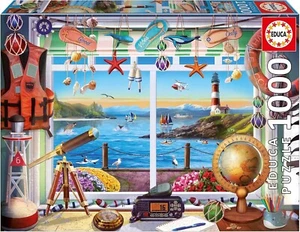NEW Educa Jigsaw Puzzle Game 1000 Pieces Adults 20256 Harbour Life - Foto 1 di 3