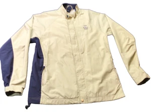 USGA Member Beige & Navy Jacket Size M 100% Polyester wind breaker - Picture 1 of 12