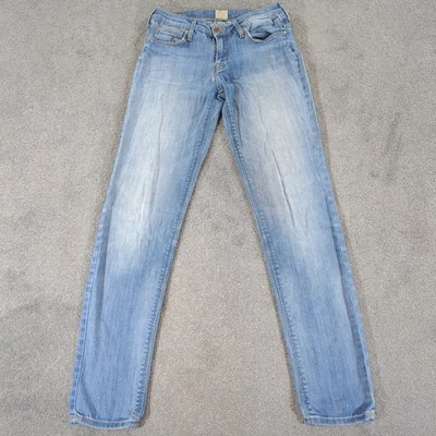 Lee Jeans Womens W28 L33 (L31) Blue Denim Scarlett Mid Rise Skinny Slim Light - Image 1 of 4