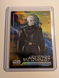 Topps Cromo Star Wars 2024 -/50 Oro Paralelo AV-78 Gran Inquisidor Aurebesh - Imagen 1 de 2