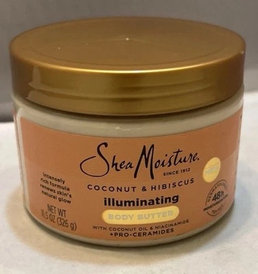 Shea Moisture Body Butter Coconut & Hibiscus Illuminating New Sealed 11.5oz - Image 1 of 4