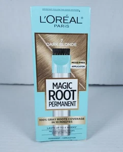L'Oreal Paris Magic Root Rescue 10 Minute Root Hair Coloring Kit 7 Dark Blonde - Picture 1 of 9
