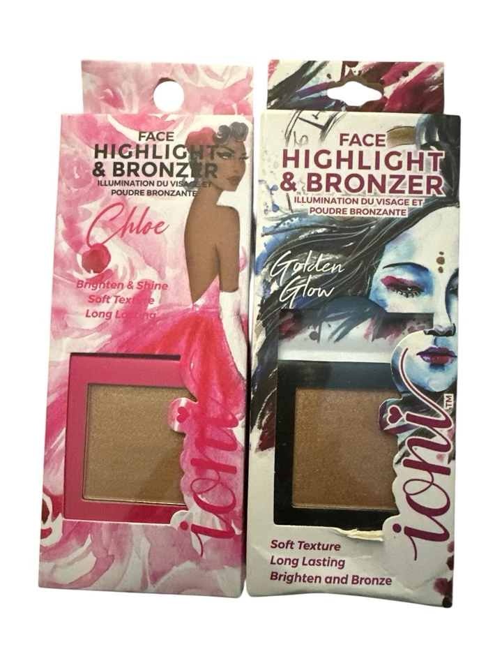 Ioni Makeup Gala Highlight-Bronzer Bundle Chloe + Libra Golden Glow Highlight - Image 1 of 2