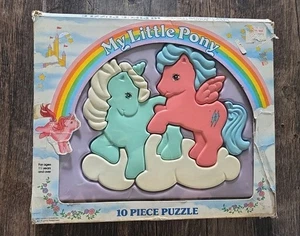 VINTAGE 80’s MLP MY LITTLE PONY G1 FIREFLY 3D PLASTIC TRAY PUZZLE & ORIGINAL BOX - Picture 1 of 3