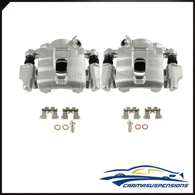 Front Brake Calipers w/ Bracket Set (2) For 1989-1992 Chevrolet Tracker L4 1.6L - Image 1 of 4
