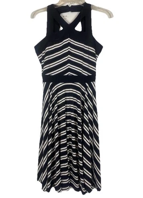 INC International Concepts Women’s Halter Swing  Dress Sz Small Black/White NWT - Image 1 of 4