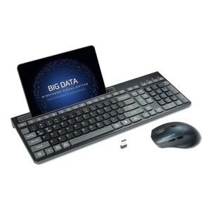 Wireless Keyboard and Mouse Combo, 2.4Ghz Silent Wireless Computer Keyboard w... - Picture 1 of 8