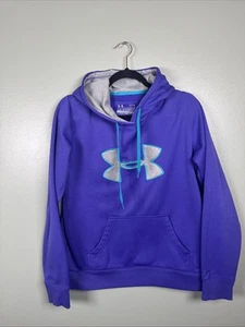 UNDER ARMOUR UA STORM SWEATSHIRT HOODIE Purple Gray Teal Women’s Size Medium - Picture 1 of 8