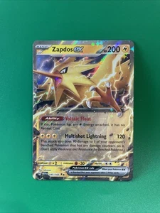 Holo Zapdos ex - 145/165 Double Rare Scarlet and Violet 151 Pokemon TCG - Picture 1 of 3