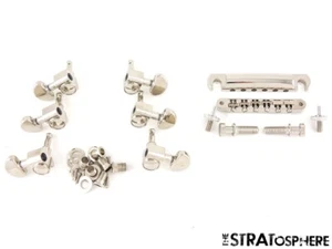 Gibson Epiphone ES-339 Tune-O-Matic BRIDGE & GROVER TUNERS Hardware Set Nickel. - Picture 1 of 1