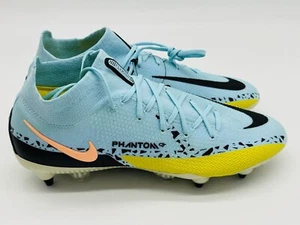 Size 10 - Nike Phantom GT 2 Elite DF SG Pro AC Low Blue DJ8042-408 No Box Lid - Picture 1 of 9