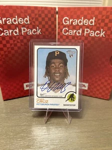 ONEIL CRUZ 2022 Topps Heritage Real One Rookie RC autografo auto #ROA-OCR - Foto 1 di 4