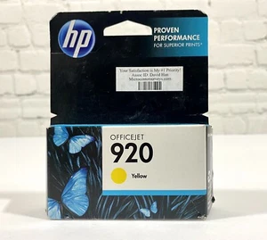 Cartuccia inchiostro giallo HP 920 ORIGINALE NUOVA per Officejet 6000 6500 7000 - Foto 1 di 7