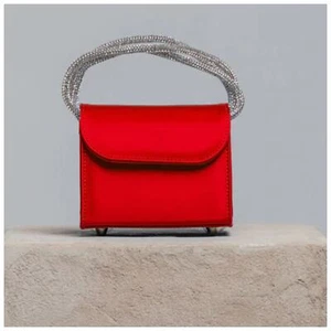 Veronica Beard Women's FOLKLORE MINI LOOP BAG IN RASO NAPOLES RED NWT 498 - Bild 1 von 3