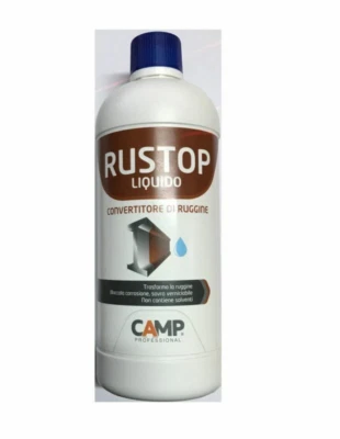 RUSTOP LIQUIDO 750 ML CONVERTITORE DI RUGGINE CORROSIONE SOVRA VERNICIABILE - Immagine 1 di 4
