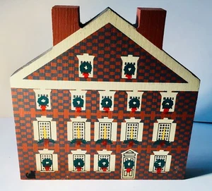 CAT's MEOW CHRISTMAS SERIES GRAFF HOUSE PHILADELPHIA PA  FALINE '88 Shelf Sitter - Picture 1 of 4