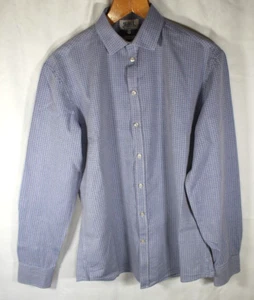 Salt Of The Earth Men's Blue Slim Fit Button Up Shirt Size Small Dotted Pattern - Picture 1 of 8